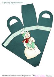 Cute Snowman Icicle Favor Box