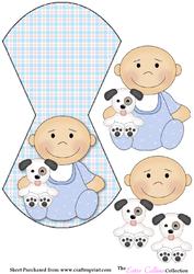 Baby Boy Wobble Card