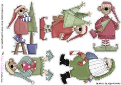 Beary Christmas 'puffy Stickers' 2