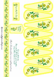 Yellow Rose Fan Sheet