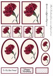 January Carnation Toppers