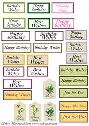Birthday Greetings Sheet