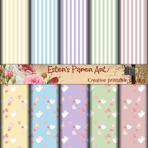 Pastel Hearts Paper Pack