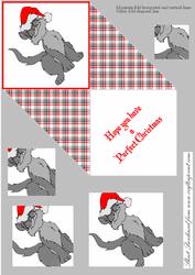 Christmas Cat Spring Card