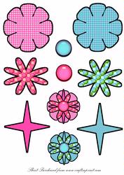 Large Flower Rosettes