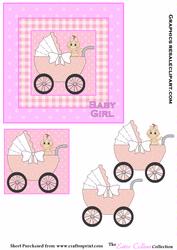 Baby Girl in Pram