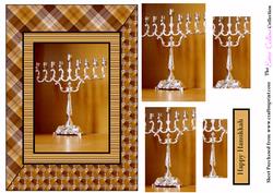Hanukkah A5 Pyramid Card Front