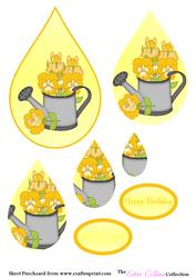 Yellow Flowers in Watering Can