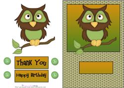 Owl Quick Card