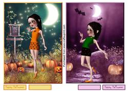 2 Halloween Toppers