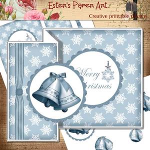 Christmas Bells Fold Back Card Kit