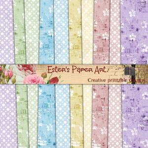 Shabby Chic Flowers Paper Pack