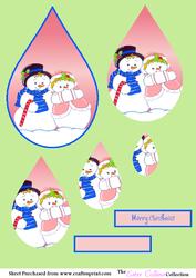 Snowman Teardrop
