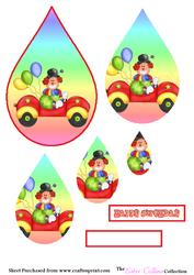 Clown Teardrop Pyramid