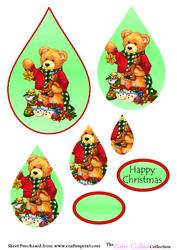 Christmas Ted Teardrop Pyramid
