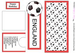 England Bookmark Card