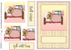Bear in Bed Card Front