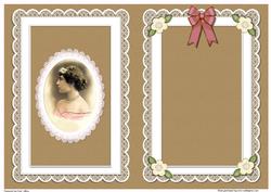 Portrait of a Lady Quick Card Matching A5 Insert