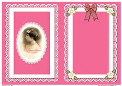 Portrait of a Lady Quick Card Matching A5 Insert
