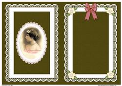 Portrait of a Lady Quick Card Matching A5 Insert