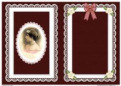 Portrait of a Lady Quick Card Matching A5 Insert