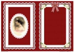 Portrait of a Lady Quick Card Matching A5 Insert