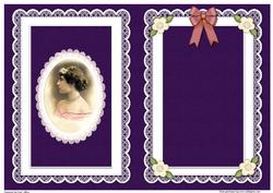 Portrait of a Lady Quick Card Matching A5 Insert