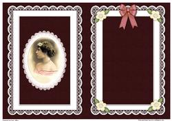 Portrait of a Lady Quick Card Matching A5 Insert