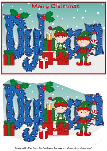 Christmas Elves with presents DYLAN
