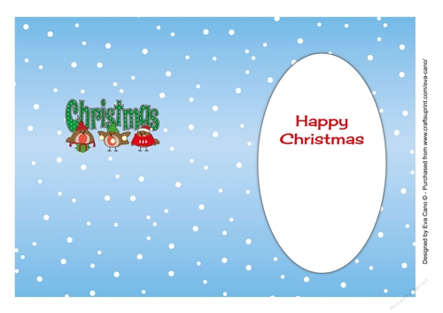 More Christmas Robins CHRISTMAS 5x7 portrait insert