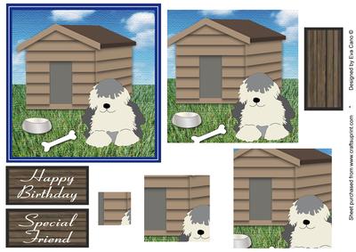 Old English Sheep (dulux) Dog Pyramid