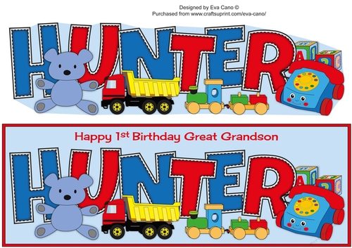 Toys HUNTER Great Grandson 1st large dl