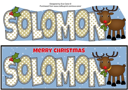 Rudolf the Red Nose Reindeer SOLOMON large dl