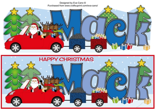 Santas Car & trailers MACK large dl