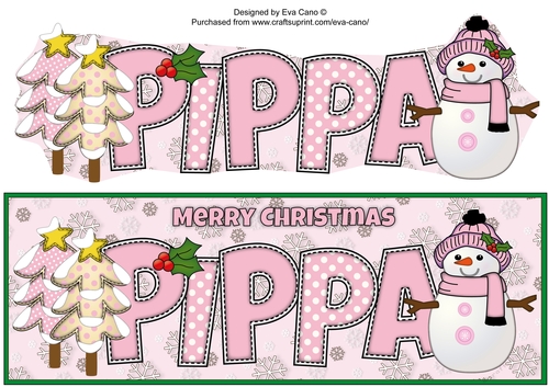Cute Snowman PIPPA large dl