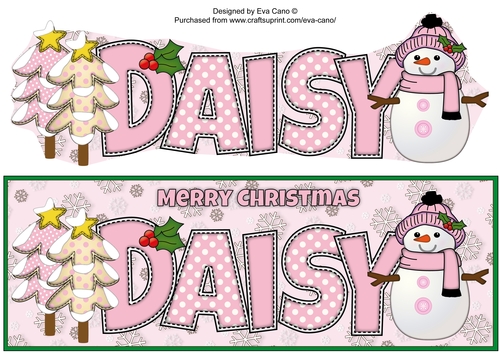 Cute Snowman DAISY large dl