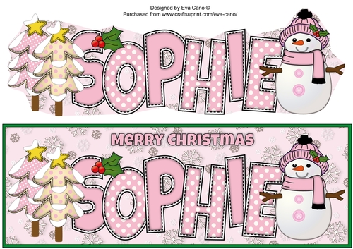 Cute Snowman SOPHIE large dl