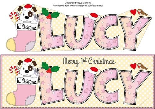 Patch 1st Xmas LUCY large dl 2