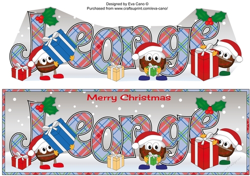 Crazy Christmas Puddings with presents JEORGE large dl