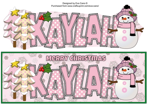 Cute Snowman KAYLAH large dl