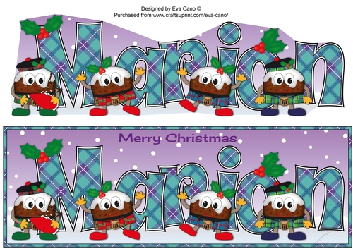 Crazy Scottish Christmas Puddings MARION large dl