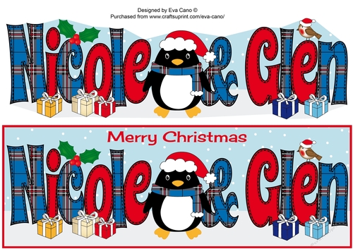 Eddie the Penguin NICOLE & GLEN large dl