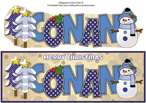Cute Snowman CONAN large dl