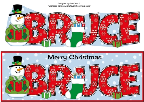 Snowman in jacket BRUCE large dl