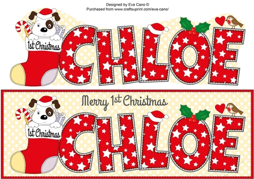 Patch 1st Xmas CHLOE large dl 2