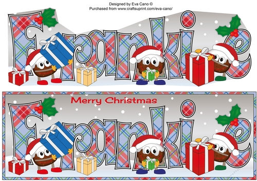 Crazy Christmas Puddings with presents FRANKIE large dl