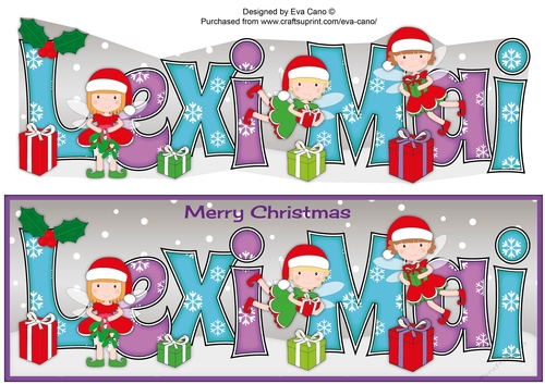 Christmas Fairies with presents LEXI MAI large dl