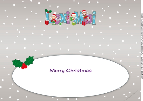 Christmas Fairies with presents LEXI MAI large dl insert