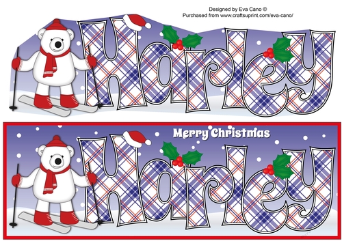Monty Polar Bear Skiing HARLEY large dl