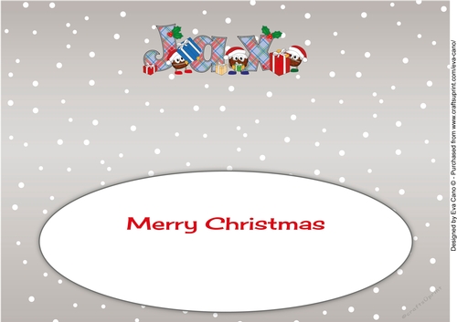 Crazy Christmas Puddings with presents JAX large dl insert